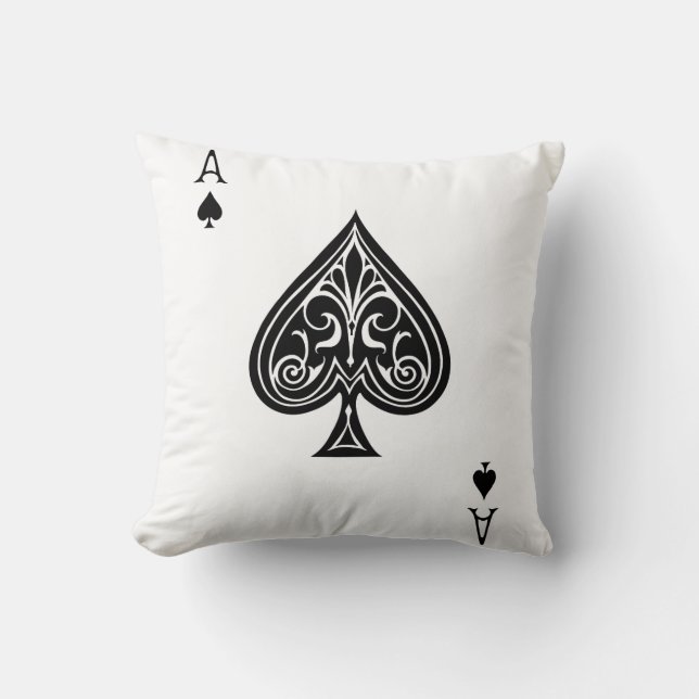 Ace of Spades Pillow (Front)