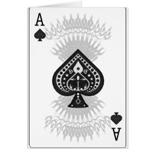 Ace of Spades Poker Card: