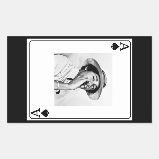 ACE of SPADES Rectangular Sticker (Front)