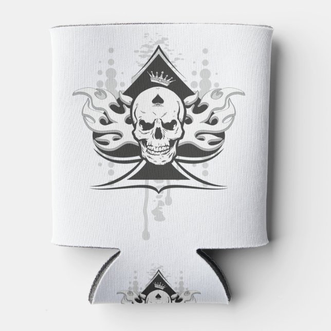 Ace of spades skull can cooler (Front)