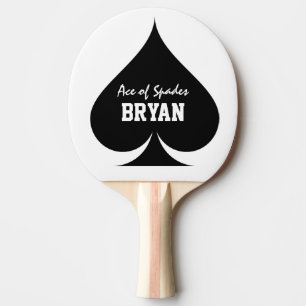 Ace of spades table tennis ping pong paddle