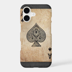 Ace of spades throw pillow