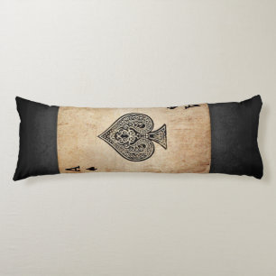 Ace of spades throw pillow