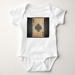 Ace of spades throw pillow baby bodysuit