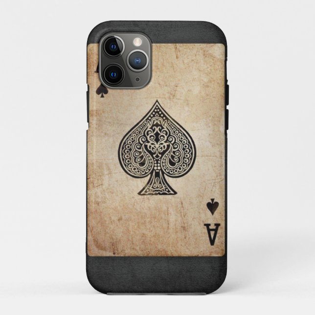 Ace of spades throw pillow Case-Mate iPhone case (Back)