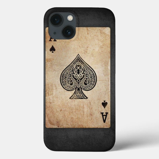Ace of spades throw pillow Case-Mate iPhone case (Back)