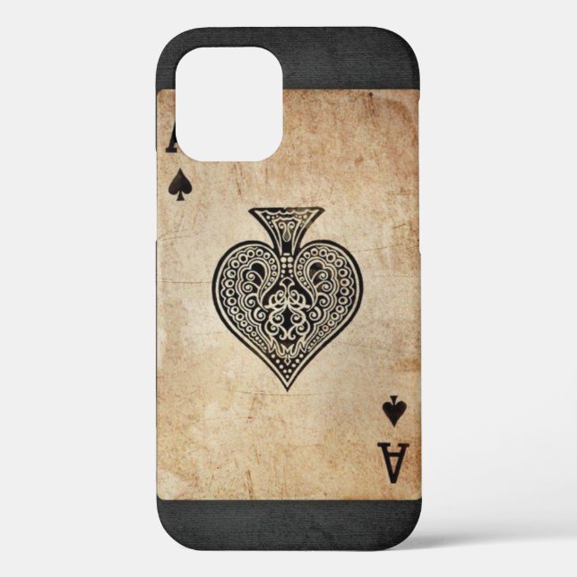 Ace of spades throw pillow Case-Mate iPhone case (Back)
