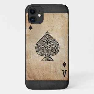 Ace of spades throw pillow iPhone 11 case