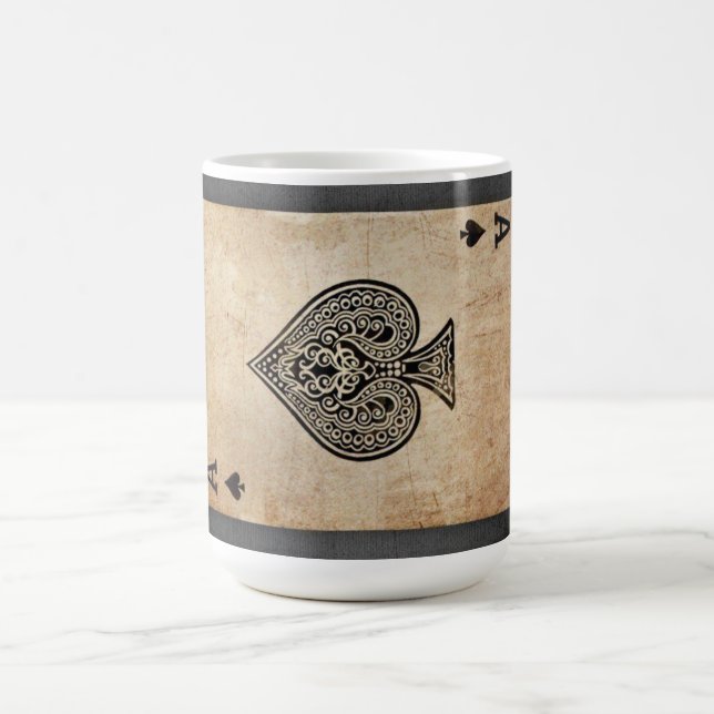 Ace of spades throw pillow coffee mug (Center)
