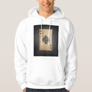 Ace of spades throw pillow hoodie