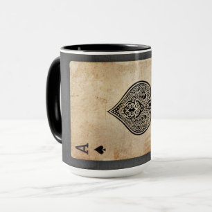 Ace of spades throw pillow mug