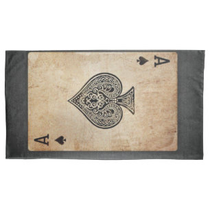 Ace of spades throw pillow pillowcase