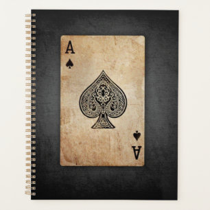 Ace of spades throw pillow planner