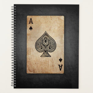 Ace of spades throw pillow planner