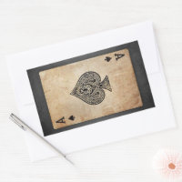 Ace of spades throw pillow
