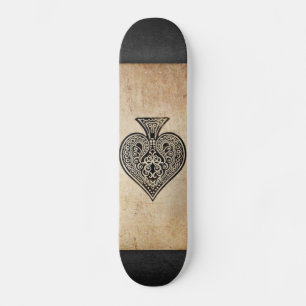 Ace of spades throw pillow skateboard