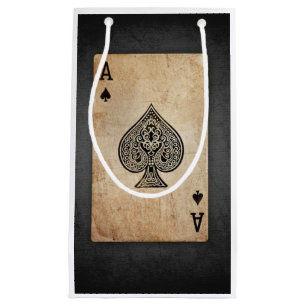 Ace of spades throw pillow small gift bag