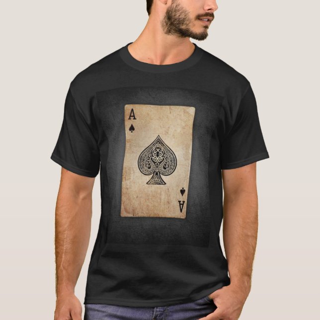 Ace of spades throw pillow T-Shirt (Front)