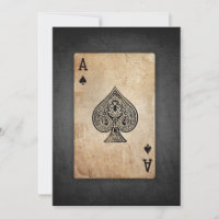 Ace of spades throw pillow