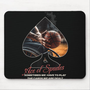 Ace Of Spades Wheelchair Basketball Tank Top  Mouse Pad