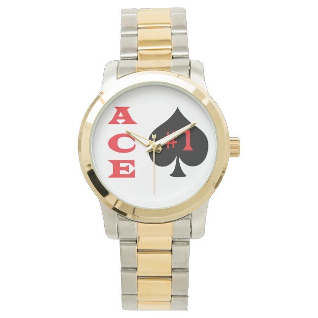 Ace of spades wristwatches. watch (Front)