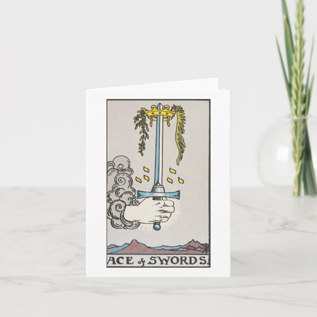 Ace of swords blank card (Front)
