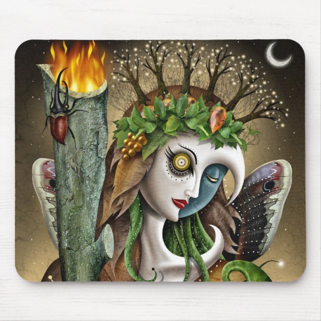 Ace of Wands Mouspad Mouse Pad (Front)