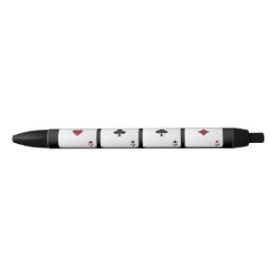 Ace Playing Cards Black Ink Pen