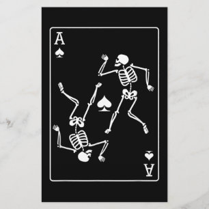 Ace Poker Card Playing Card Skeleton