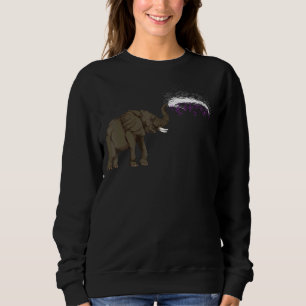 Ace Pride Asexuality Flag Equality Lgbt Elephant A Sweatshirt
