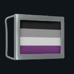 Ace Pride Belt Buckle<br><div class="desc">Belt buckle in the colours of the asexual flag.</div>