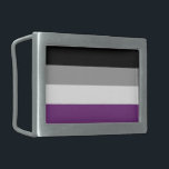 Ace Pride Belt Buckle<br><div class="desc">Belt buckle in the colours of the asexual flag.</div>