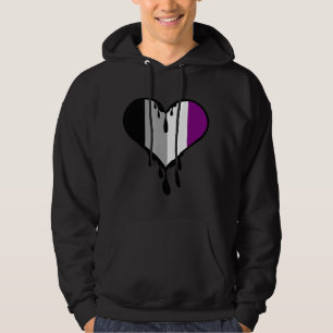 Ace Pride Dripping Heart Hoodie
