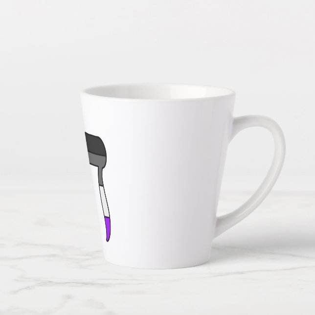 Ace Pride Flag Chai Latte Mug (Right)