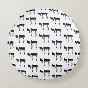 Ace Pride Flag Chai Round Cushion