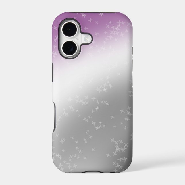 Ace Pride Glitter Sparkle Gradient Abstract Purple (Back)