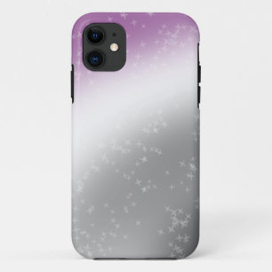 Ace Pride Glitter Sparkle Gradient Abstract Purple iPhone 11 Case