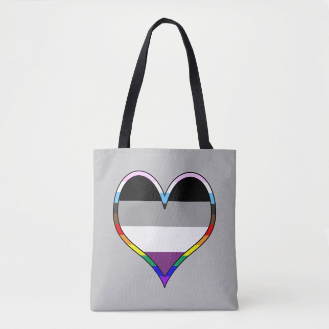 Ace Pride Heart Tote Bag (Front)