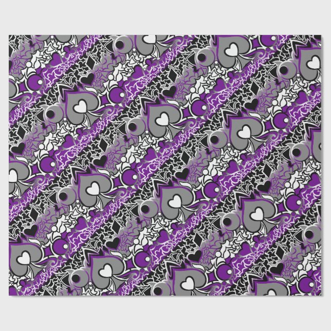 Ace Pride Squiggle Wrapping Paper (Flat)