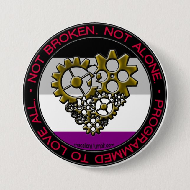 Ace Robot Pride - Large 7.5 Cm Round Badge (Front)