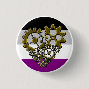 Ace Robot Pride - Tiny 3 Cm Round Badge