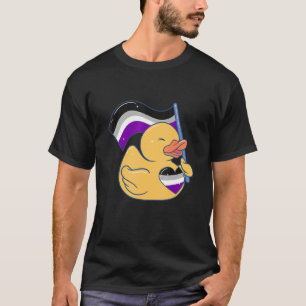 Ace Rubber Duck Asexual Rubber Duckling Quack Asex T-Shirt