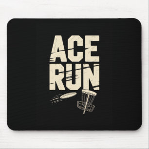 Ace Run Disc Golf Frisbee Sket Chains Retro Mouse Pad