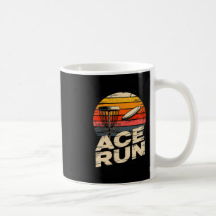 Ace Run Retro Disc Golf Sket Ace Run Sunset Coffee Mug