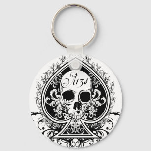 Ace Skull Key Ring