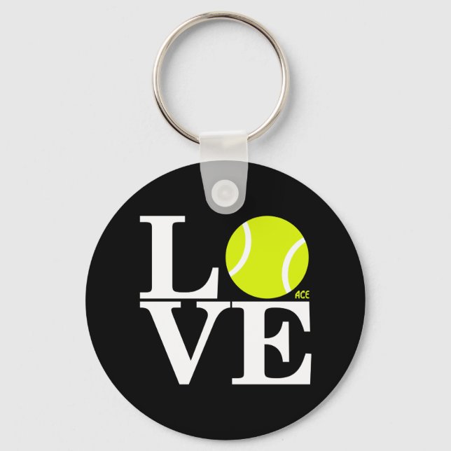 Ace Tennis LOVE Key Ring (Front)