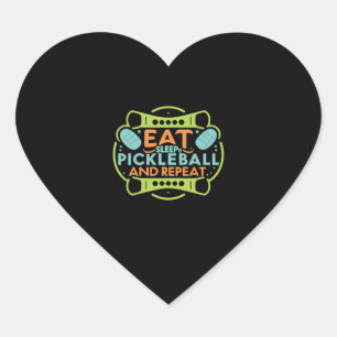 Ace the Court with Pickleball Heart Sticker
