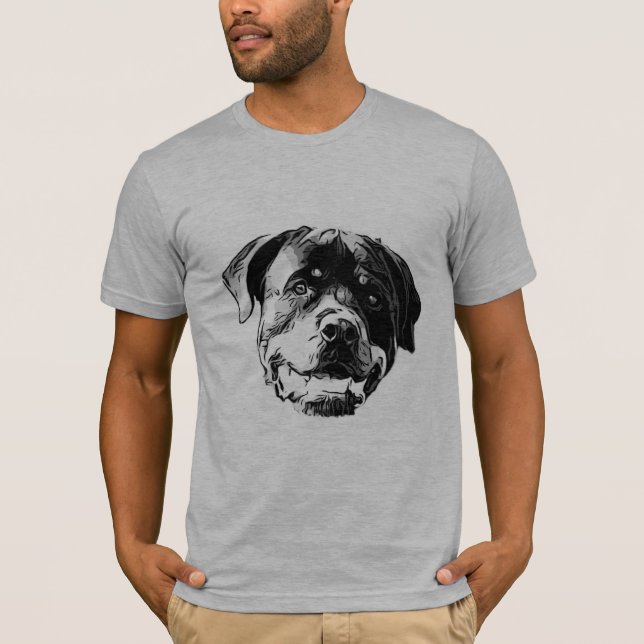 Ace the Rottweiler Men’s T-shirt (Front)