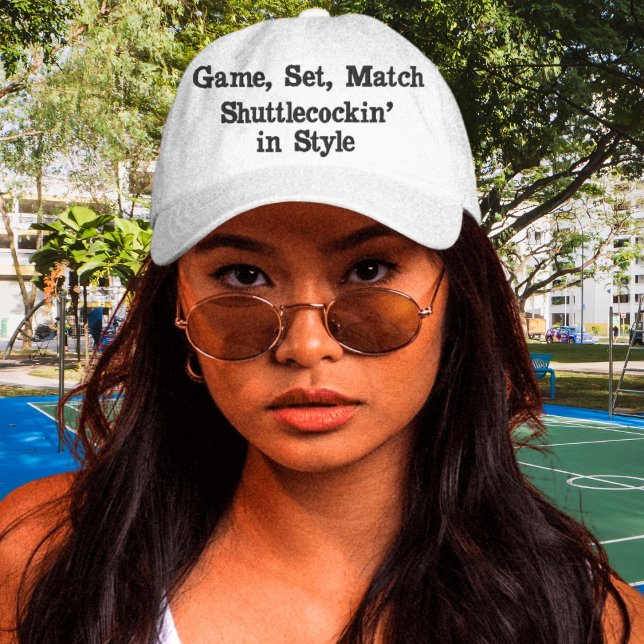 Ace the Style Game - Embroidered Badminton Hat (Creator Uploaded)