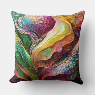 Acent Gold and Amazing  Color Textures Cushion